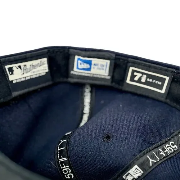 New York Yankees 59FIFTY Fitted Hat - MLB Authentic On-Field Cap 7 1/4 - Picture 5 of 5